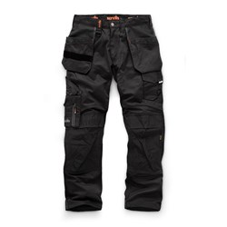 Scruffs Worker Black Work Trousers 2019 - Waist Size: 28 to 40